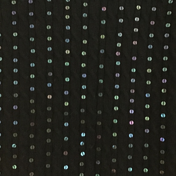 Black turtleneck sweater with sequins size S - Picture 5 of 7